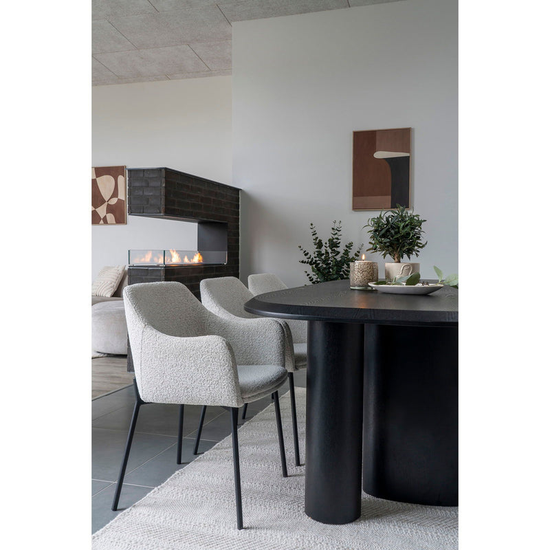 House Nordic - Melilla Spisebordsstol, Hvid - sæt af 2 stk.