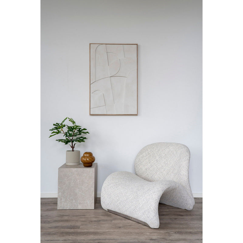House Nordic - Prague Hjørnebord, marmorlook, 40x40x45cm