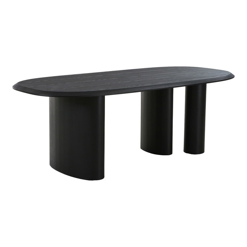 House Nordic - Tirano Spisebord, Ask finer, sort, L220xB100cm