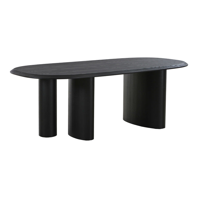 House Nordic - Tirano Spisebord, Ask finer, sort, L220xB100cm