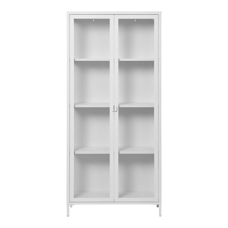 House Nordic - Brisbane Vitrineskab, Hvid, 80x35x175cm