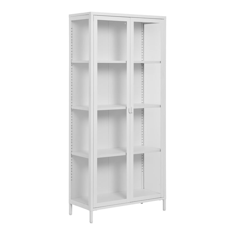 House Nordic - Brisbane Vitrineskab, Hvid, 80x35x175cm
