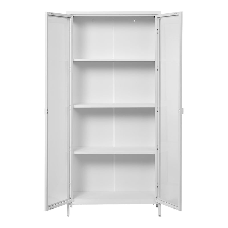 House Nordic - Brisbane Vitrineskab, Hvid, 80x35x175cm