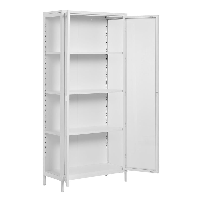 House Nordic - Brisbane Vitrineskab, Hvid, 80x35x175cm
