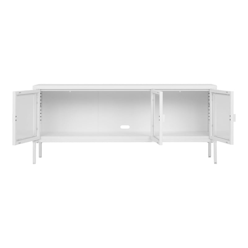 House Nordic - Brisbane TV-Bænk, Hvid, 130x40x55cm