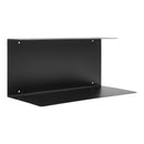 House Nordic - Lille Væghylde, Sort stål, 40x18x18cm