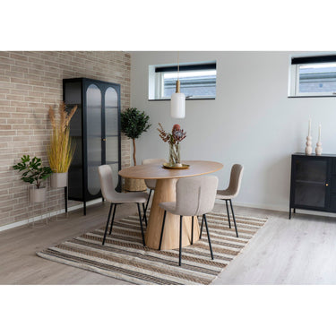 House Nordic - Halden Spisebordsstol - sæt af 2, beige