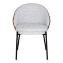 House Nordic - Canelas Spisebordsstol, lysegrå - sæt af 2 stk.