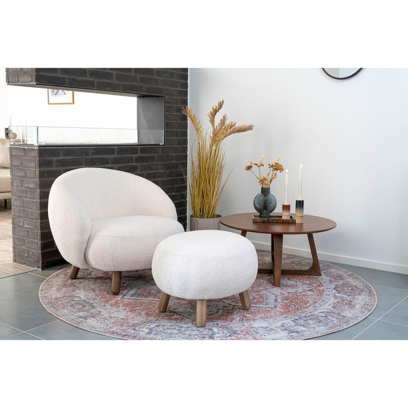 House Nordic - Savona Fodskammel, hvid