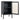 House Nordic - Dalby Skab, Sort, 38×35×70 cm - Bolig og Haven