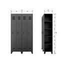 STIJN LOCKER CABINET BLACK [fsc]