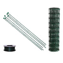 Hortus - Havehegnspakke 10x10 cm, H60 x L25 m, grøn med tentorpæle