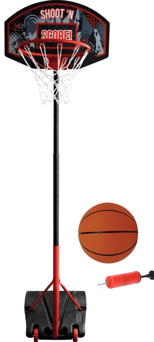 Basketball stander justerbar højde 1,38 - 2,5 m. inkl. bold & pumpe