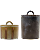 House Doctor Opbevaringsbokse Tallic Sort Brun Sand