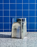 House Doctor - Riga Sidebord, Håndlavet, Aluminium Sølvfinish - H40,5 cm, Ø36cm