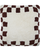 House Doctor Pudebetræk Chess Brun Råhvid