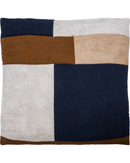 House Doctor Pudebetræk Patch Sort Sand Brun