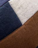 House Doctor - Pudebetræk, Patch, Sort, Sand, Brun 50x50 cm