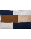 House Doctor Pudebetræk Patch Sort Sand Brun