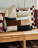 House Doctor - Pudebetræk, Patch, Sort, Sand, Brun, 50x30 cm