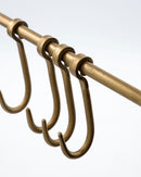 House Doctor - Hooks Knagerække Messing 60,5 cm - 6 Flytbare Kroge