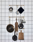 House Doctor - Hooks Knagerække Messing 60,5 cm - 6 Flytbare Kroge