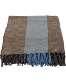 House Doctor Tæppe Ponra Brun Lyseblå