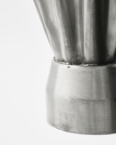 House Doctor - Vase, Flood, Børstet sølvfinish, H33 cm