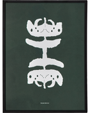 House Doctor Wall art Fairy Mørkegrøn Hvid