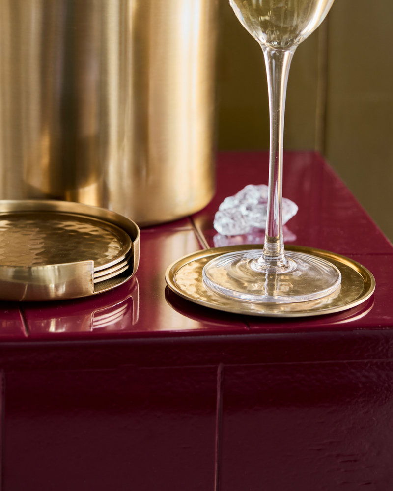 House Doctor - Coasters, Hammer, Gylden, 5 stk.