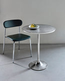 Cafébord, HDPan, Sølv finish