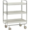 Trolley, HDRoll, Large, Råhvid, Krom