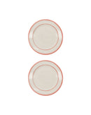 Frokosttallerken, NVBistro, Rød, Hvid