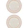 Middagstallerken, NVBistro, Rød, Hvid