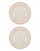 Middagstallerken, NVBistro, Rød, Hvid