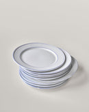 Middagstallerken, NVBistro, Blå, Hvid