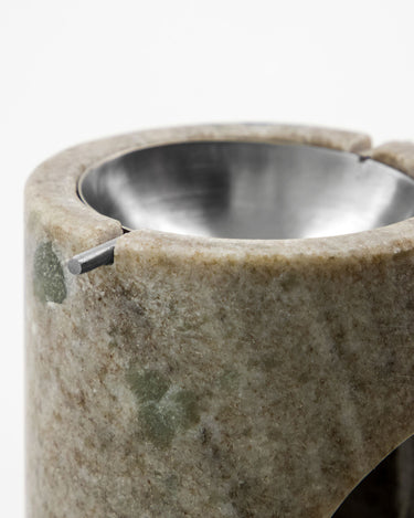 Oliebrænder, MKMarble, Beige, Sølv finish