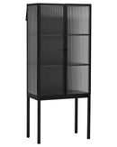 Vitrineskab, HDCabin, Sort