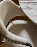 Nordal - ALBERT stol – råhvid – B56 × D59 × H84 cm