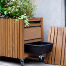 Squarely Copenhagen - GrowLARGE plantekasse 90x45 cm, Mørk Eg