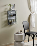 Nordal - ADA vægskab, M, med 4 hylder – antik jernfinish – B35 × D10 × H50 cm