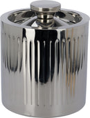 Isspand med låg og tang – rustfrit stål 15×18,5 cm