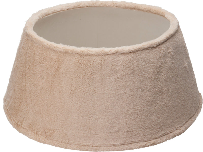 Juletræsfod skjuler 55 cm – Kunstpels Beige
