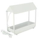 Garden Life -  Mini væksthus m. LED belysning og autotimer, Hvid, 43 x 17 x 37 cm