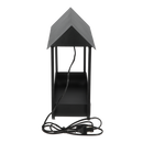 Garden Life -  Mini væksthus m. LED belysning og autotimer, Sort, 43x17x37cm