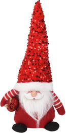 Julemand santa m. stor hat, H36 cm, 2 assorteret