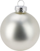 Julekugler 60 mm – 20 stk. sølv (10 blanke + 10 matte)