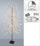 Juletræ med LED – 480 varmhvide lys – 180 cm