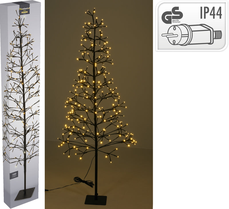 LED Juletræ, H:150cm med 280 Lys - A-Form med 12 Grene