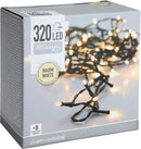 Udendørs lyskæde – 320 varmhvide LED, 24 meter, 8 funktioner